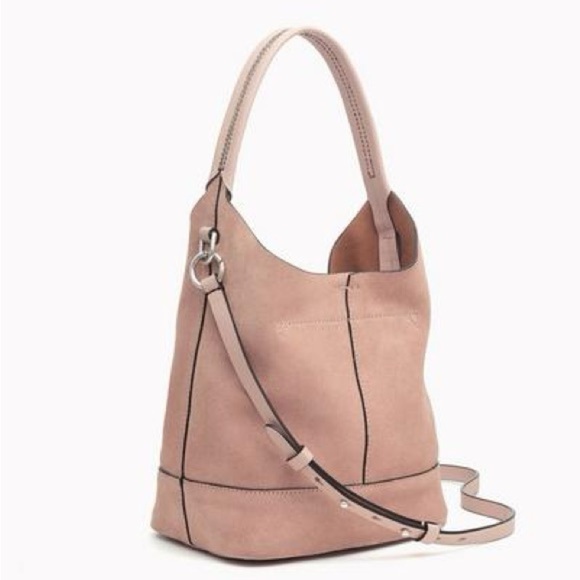Rag & Bone- Camden Mini Shopper Nude Suede - Picture 2 of 9